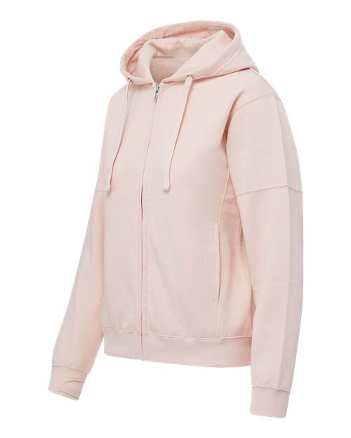 MV Sport Women's Vintage Fleece Hooded Full-Zip Sweatshirt W25165