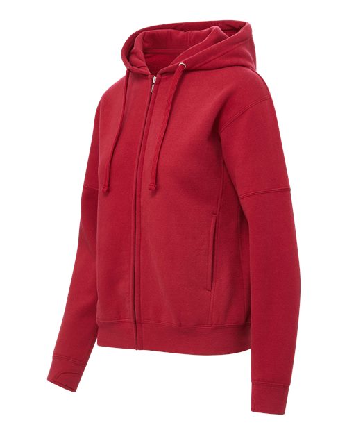 MV Sport Women's Vintage Fleece Hooded Full-Zip Sweatshirt W25165