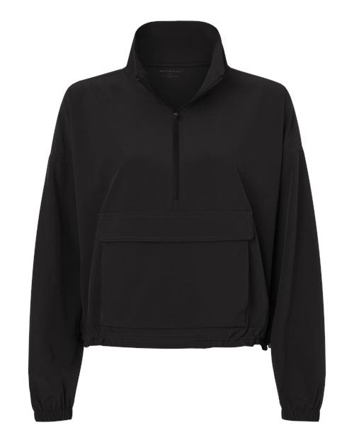 Boxercraft Women's Stretch Woven Quarter-Zip Pullover BW5204
