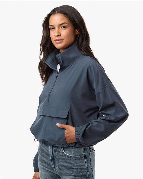 Boxercraft Women's Stretch Woven Quarter-Zip Pullover BW5204