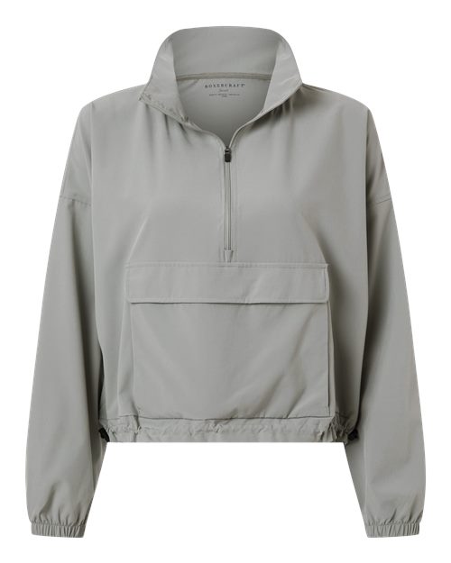 Boxercraft Women's Stretch Woven Quarter-Zip Pullover BW5204