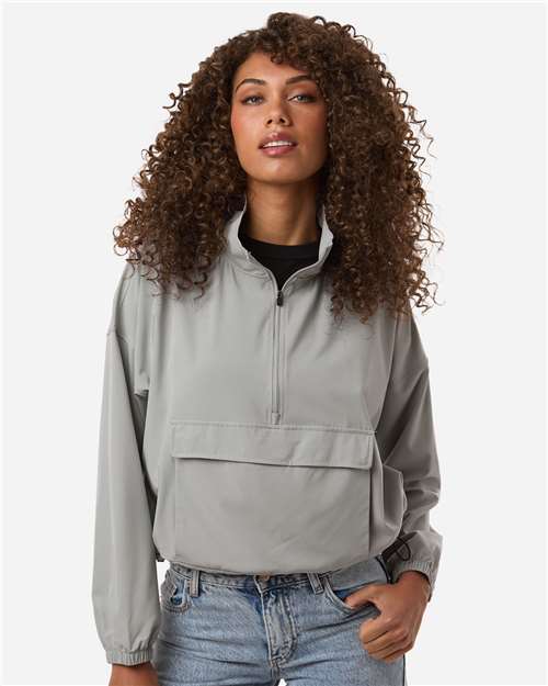 Boxercraft Women's Stretch Woven Quarter-Zip Pullover BW5204