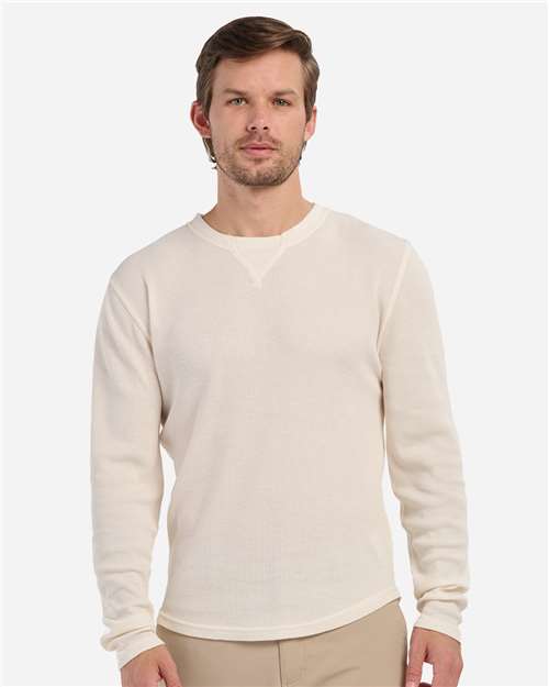 Boxercraft Men's Waffle Knit Long Sleeve T-Shirt BM3103