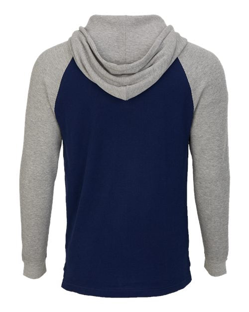 Boxercraft Unisex Waffle Knit Pullover Hooded Long Sleeve T-Shirt BM3702