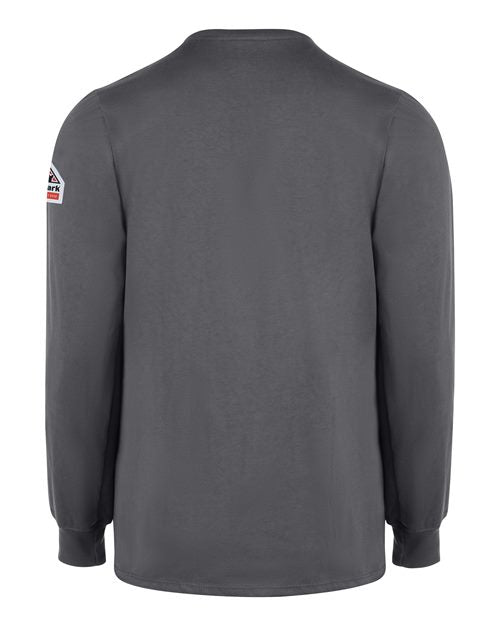 Bulwark Men's Long Sleeve Tagless Henley Shirt SEL2