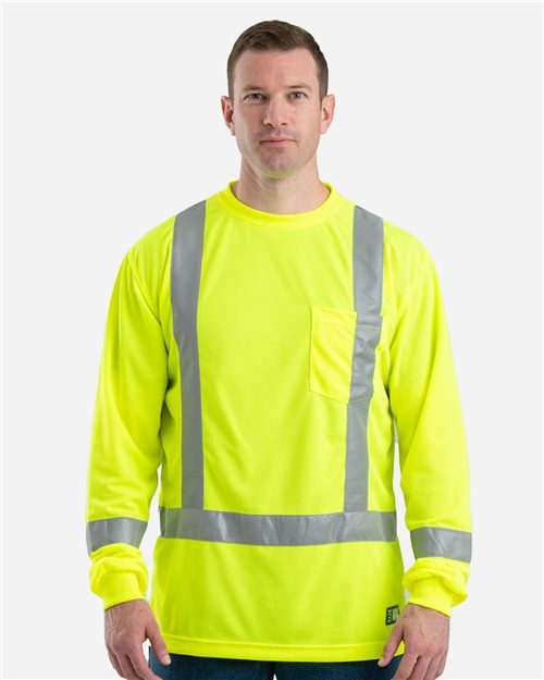 Berne Apparel Men's Tall Hi-Vis Class 3 Performance T-Shirt HVK013T