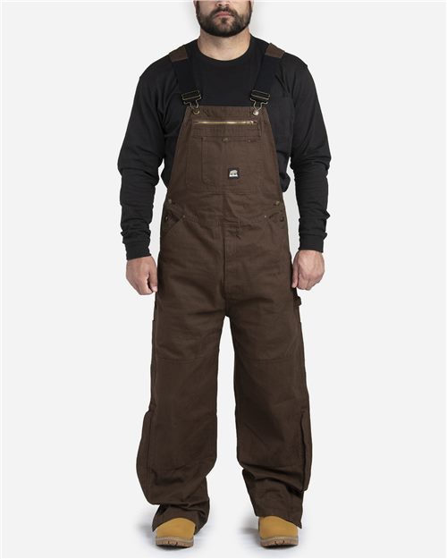 Berne Apparel Men's Acre Unlined Washed Bib Overall B1068