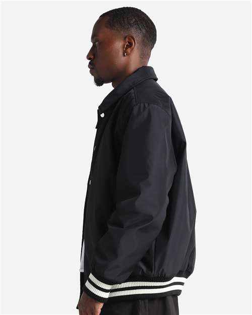 Shaka Wear Unisex Collared Varsity Jacket SHCVBJ