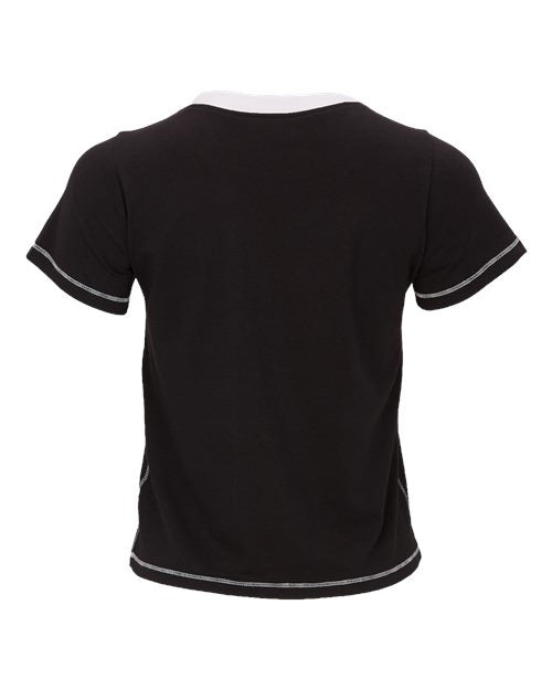 Boxercraft Women's Contrast Stitch Baby Tee BW2106
