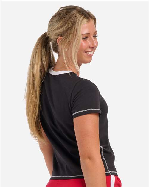 Boxercraft Women's Contrast Stitch Baby Tee BW2106