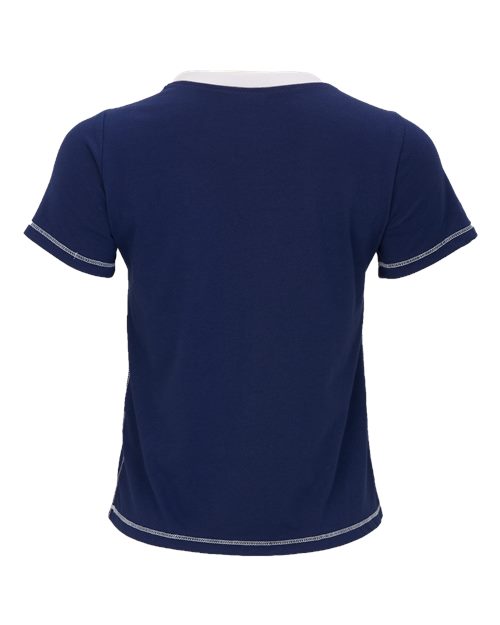 Boxercraft Women's Contrast Stitch Baby Tee BW2106