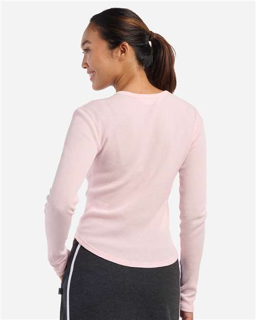 Boxercraft Women's Waffle Knit Baby Long Sleeve T-Shirt BW3103