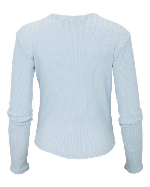 Boxercraft Women's Waffle Knit Baby Long Sleeve T-Shirt BW3103