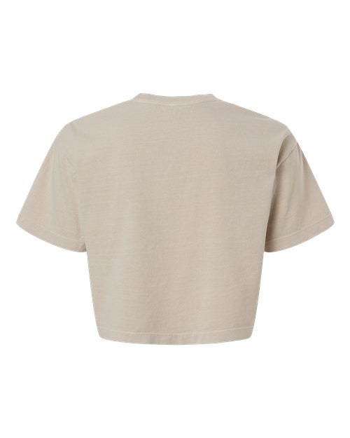 American Apparel Women's Heavyweight Cotton Garment-Dyed Boxy Cropped Tee 1302GD