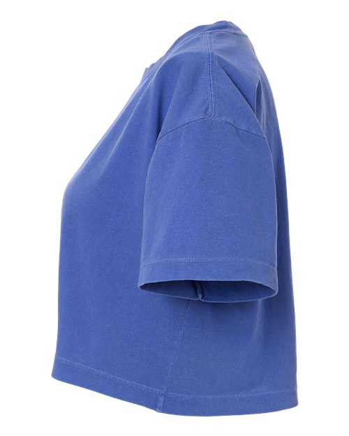 American Apparel Women's Heavyweight Cotton Garment-Dyed Boxy Cropped Tee 1302GD