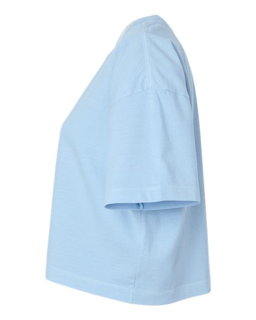 American Apparel Women's Heavyweight Cotton Garment-Dyed Boxy Cropped Tee 1302GD
