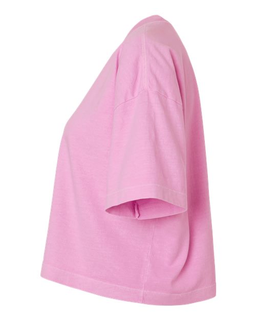 American Apparel Women's Heavyweight Cotton Garment-Dyed Boxy Cropped Tee 1302GD