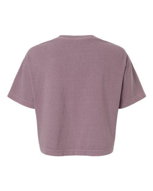 American Apparel Women's Heavyweight Cotton Garment-Dyed Boxy Cropped Tee 1302GD