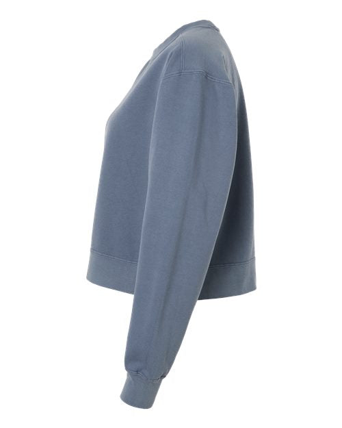 Comfort Colors Women's Garment-Dyed Mid-Length Crewneck Sweatshirt 1566L