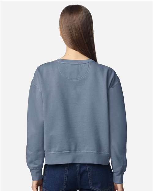 Comfort Colors Women's Garment-Dyed Mid-Length Crewneck Sweatshirt 1566L