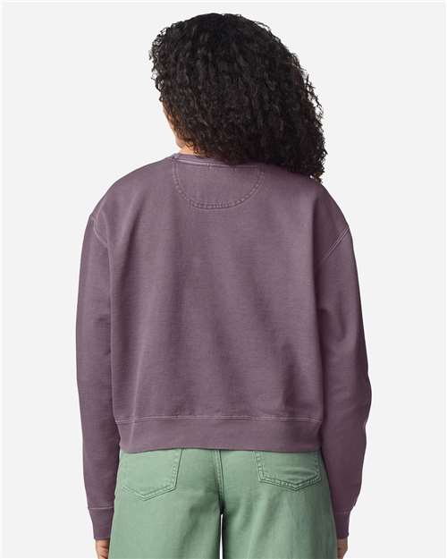 Comfort Colors Women's Garment-Dyed Mid-Length Crewneck Sweatshirt 1566L