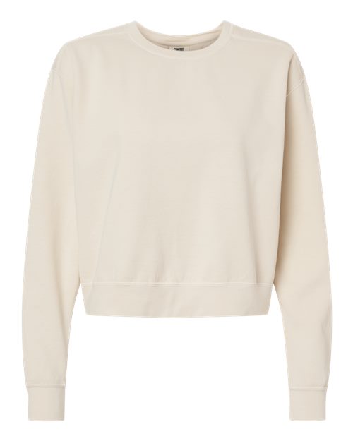 Comfort Colors Women's Garment-Dyed Mid-Length Crewneck Sweatshirt 1566L