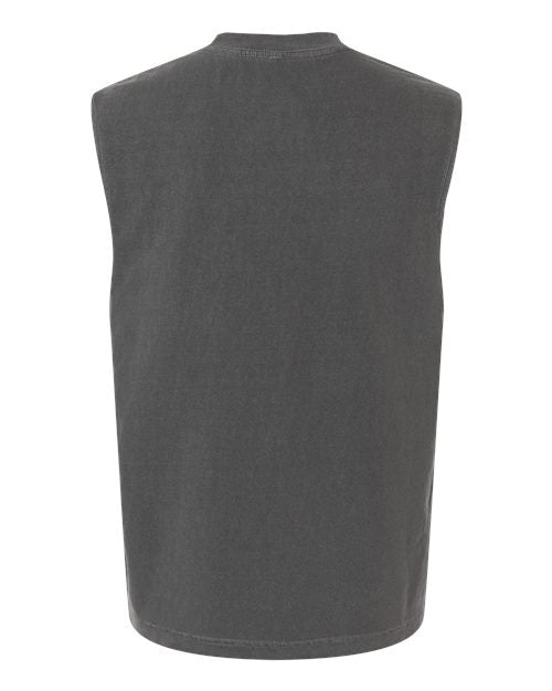 American Apparel Unisex Heavyweight Cotton Garment-Dyed Boxy Muscle Tee 207GD