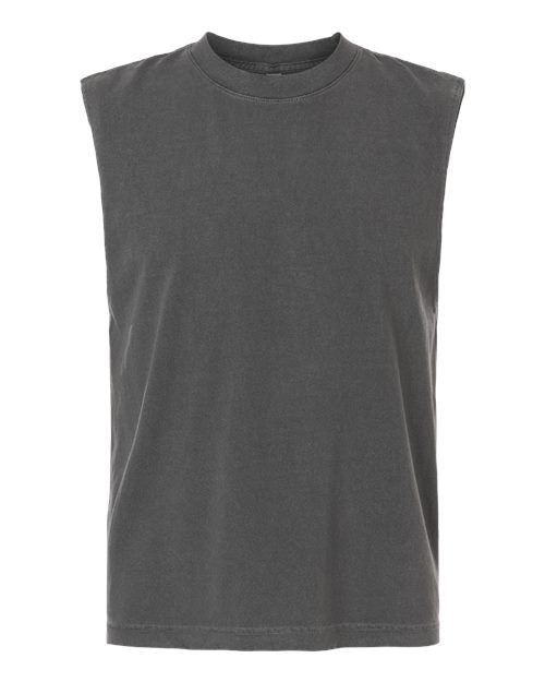 American Apparel Unisex Heavyweight Cotton Garment-Dyed Boxy Muscle Tee 207GD