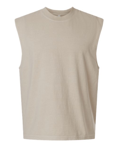 American Apparel Unisex Heavyweight Cotton Garment-Dyed Boxy Muscle Tee 207GD