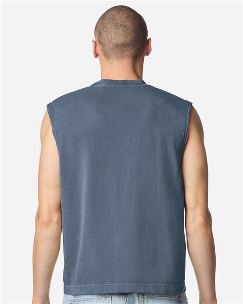 American Apparel Unisex Heavyweight Cotton Garment-Dyed Boxy Muscle Tee 207GD