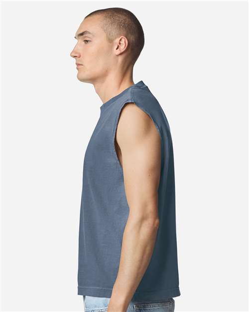 American Apparel Unisex Heavyweight Cotton Garment-Dyed Boxy Muscle Tee 207GD