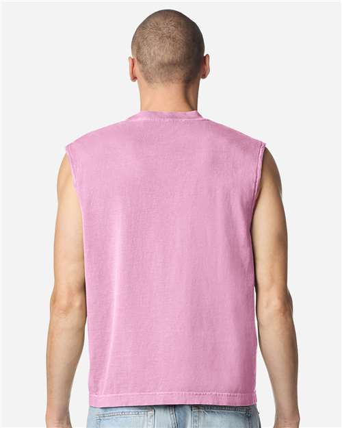 American Apparel Unisex Heavyweight Cotton Garment-Dyed Boxy Muscle Tee 207GD