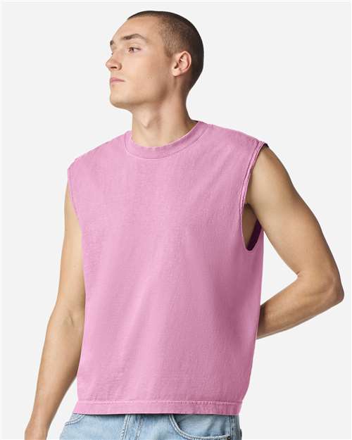 American Apparel Unisex Heavyweight Cotton Garment-Dyed Boxy Muscle Tee 207GD