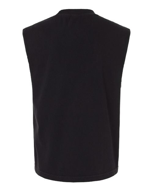 American Apparel Unisex Heavyweight Cotton Garment-Dyed Boxy Muscle Tee 207GD