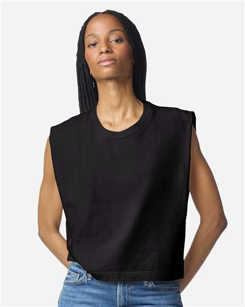 American Apparel Women's Heavyweight Cotton Garment-Dyed Muscle Tee 307GD