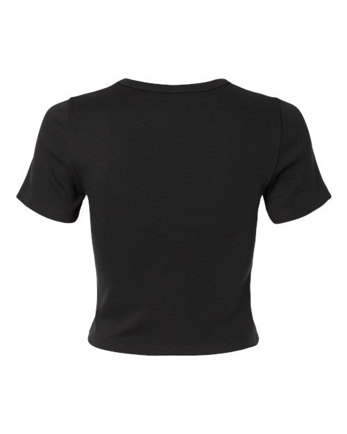 American Apparel Women's Baby Rib Fitted Cropped Tee BR210