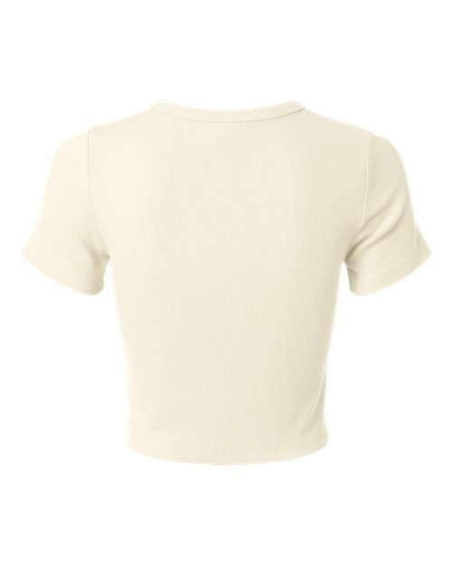 American Apparel Women's Baby Rib Fitted Cropped Tee BR210