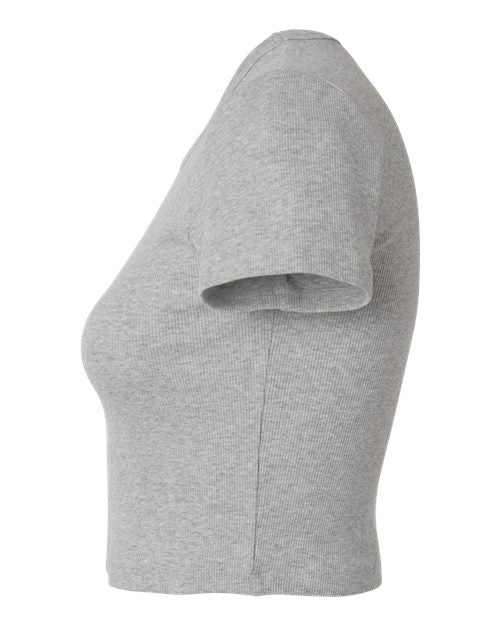 American Apparel Women's Baby Rib Fitted Cropped Tee BR210