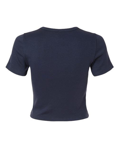 American Apparel Women's Baby Rib Fitted Cropped Tee BR210