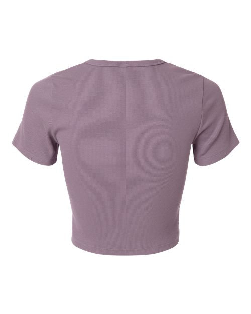 American Apparel Women's Baby Rib Fitted Cropped Tee BR210