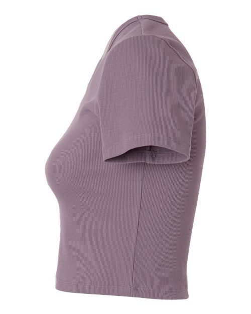American Apparel Women's Baby Rib Fitted Cropped Tee BR210