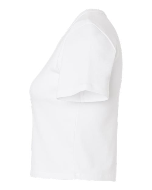 American Apparel Women's Baby Rib Fitted Cropped Tee BR210