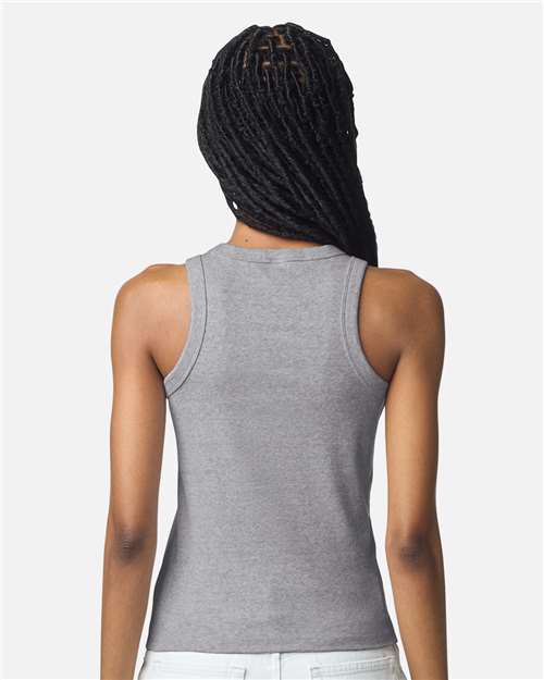 American Apparel Women's Baby Rib Fitted Tank BR2101