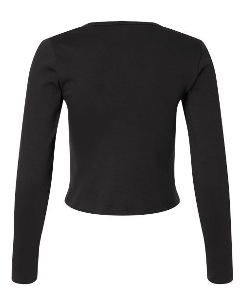 American Apparel Women's Baby Rib Long Sleeve Fitted Tee BR2107