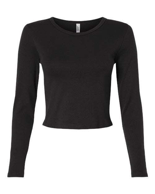American Apparel Women's Baby Rib Long Sleeve Fitted Tee BR2107