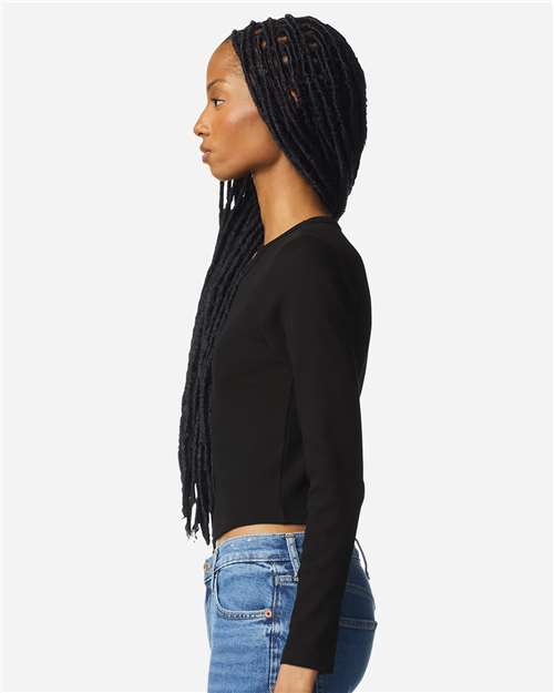American Apparel Women's Baby Rib Long Sleeve Fitted Tee BR2107