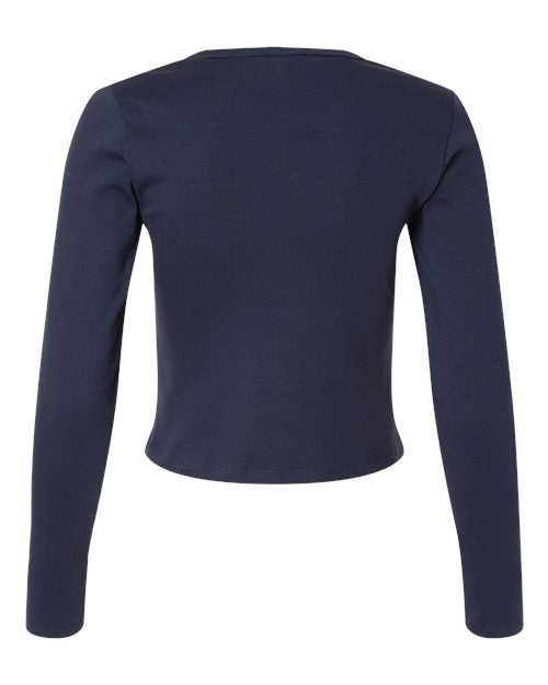 American Apparel Women's Baby Rib Long Sleeve Fitted Tee BR2107