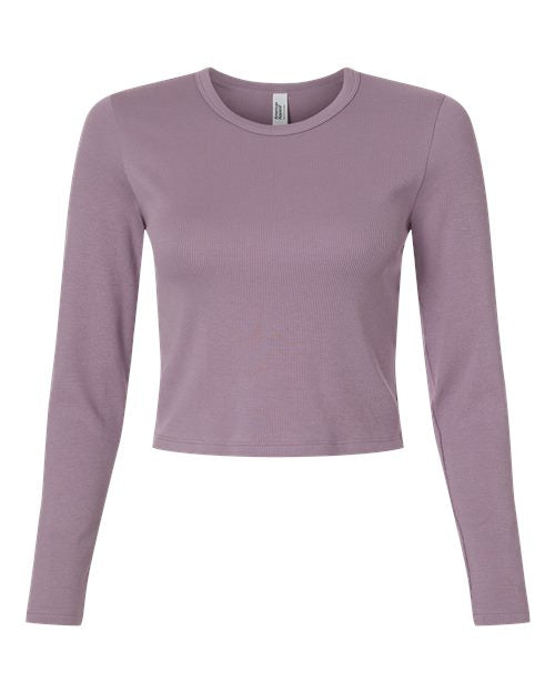 American Apparel Women's Baby Rib Long Sleeve Fitted Tee BR2107