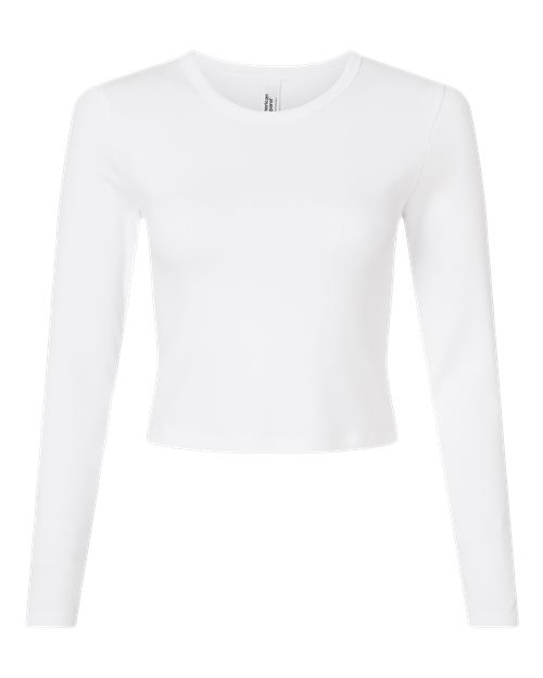 American Apparel Women's Baby Rib Long Sleeve Fitted Tee BR2107