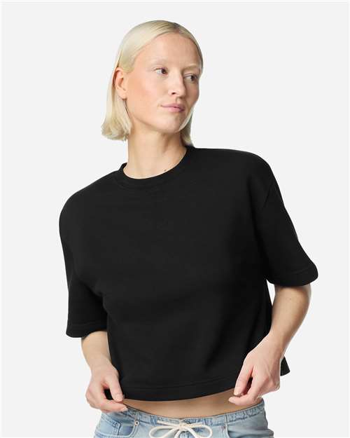 American Apparel Women's French Terry Mid-Length Boxy Tee FTCB0